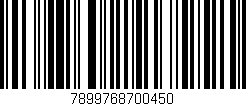 Código de barras (EAN, GTIN, SKU, ISBN): '7899768700450'