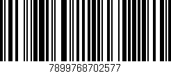 Código de barras (EAN, GTIN, SKU, ISBN): '7899768702577'