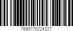 Código de barras (EAN, GTIN, SKU, ISBN): '7899770224227'