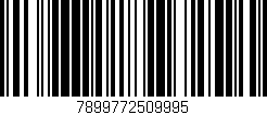 Código de barras (EAN, GTIN, SKU, ISBN): '7899772509995'