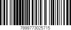 Código de barras (EAN, GTIN, SKU, ISBN): '7899773025715'
