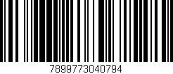Código de barras (EAN, GTIN, SKU, ISBN): '7899773040794'