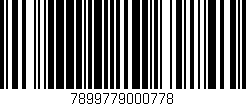 Código de barras (EAN, GTIN, SKU, ISBN): '7899779000778'