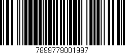 Código de barras (EAN, GTIN, SKU, ISBN): '7899779001997'