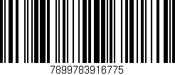 Código de barras (EAN, GTIN, SKU, ISBN): '7899783916775'
