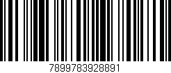 Código de barras (EAN, GTIN, SKU, ISBN): '7899783928891'
