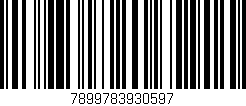 Código de barras (EAN, GTIN, SKU, ISBN): '7899783930597'