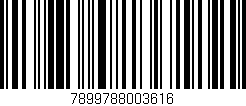 Código de barras (EAN, GTIN, SKU, ISBN): '7899788003616'