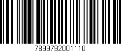 Código de barras (EAN, GTIN, SKU, ISBN): '7899792001110'