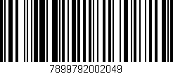 Código de barras (EAN, GTIN, SKU, ISBN): '7899792002049'