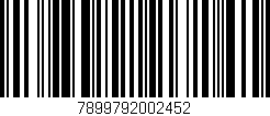 Código de barras (EAN, GTIN, SKU, ISBN): '7899792002452'