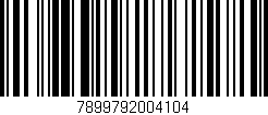 Código de barras (EAN, GTIN, SKU, ISBN): '7899792004104'