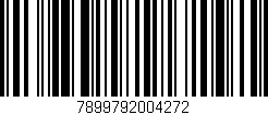 Código de barras (EAN, GTIN, SKU, ISBN): '7899792004272'