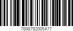 Código de barras (EAN, GTIN, SKU, ISBN): '7899792005477'