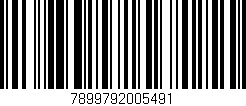 Código de barras (EAN, GTIN, SKU, ISBN): '7899792005491'