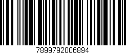 Código de barras (EAN, GTIN, SKU, ISBN): '7899792006894'
