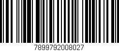 Código de barras (EAN, GTIN, SKU, ISBN): '7899792008027'