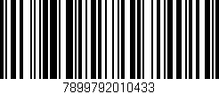 Código de barras (EAN, GTIN, SKU, ISBN): '7899792010433'