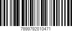 Código de barras (EAN, GTIN, SKU, ISBN): '7899792010471'