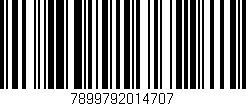 Código de barras (EAN, GTIN, SKU, ISBN): '7899792014707'