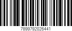 Código de barras (EAN, GTIN, SKU, ISBN): '7899792026441'