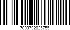Código de barras (EAN, GTIN, SKU, ISBN): '7899792026755'
