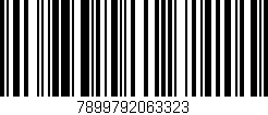 Código de barras (EAN, GTIN, SKU, ISBN): '7899792063323'