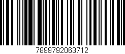 Código de barras (EAN, GTIN, SKU, ISBN): '7899792063712'
