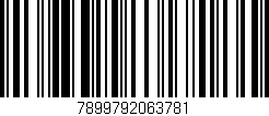 Código de barras (EAN, GTIN, SKU, ISBN): '7899792063781'