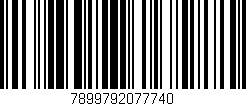 Código de barras (EAN, GTIN, SKU, ISBN): '7899792077740'