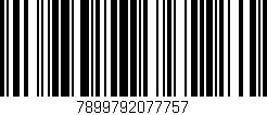 Código de barras (EAN, GTIN, SKU, ISBN): '7899792077757'