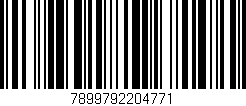 Código de barras (EAN, GTIN, SKU, ISBN): '7899792204771'