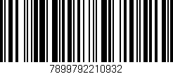 Código de barras (EAN, GTIN, SKU, ISBN): '7899792210932'