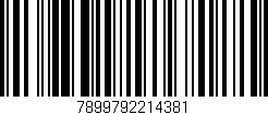 Código de barras (EAN, GTIN, SKU, ISBN): '7899792214381'