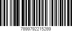 Código de barras (EAN, GTIN, SKU, ISBN): '7899792215289'