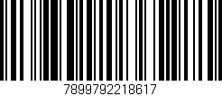 Código de barras (EAN, GTIN, SKU, ISBN): '7899792218617'