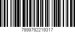 Código de barras (EAN, GTIN, SKU, ISBN): '7899792219317'