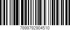 Código de barras (EAN, GTIN, SKU, ISBN): '7899792904510'