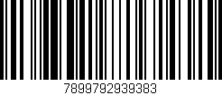 Código de barras (EAN, GTIN, SKU, ISBN): '7899792939383'