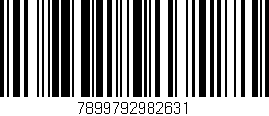 Código de barras (EAN, GTIN, SKU, ISBN): '7899792982631'