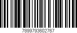 Código de barras (EAN, GTIN, SKU, ISBN): '7899793602767'