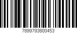 Código de barras (EAN, GTIN, SKU, ISBN): '7899793800453'