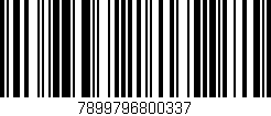 Código de barras (EAN, GTIN, SKU, ISBN): '7899796800337'