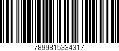 Código de barras (EAN, GTIN, SKU, ISBN): '7899815334317'