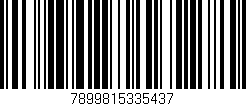 Código de barras (EAN, GTIN, SKU, ISBN): '7899815335437'