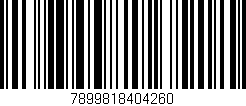 Código de barras (EAN, GTIN, SKU, ISBN): '7899818404260'