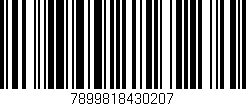 Código de barras (EAN, GTIN, SKU, ISBN): '7899818430207'