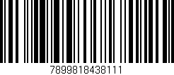 Código de barras (EAN, GTIN, SKU, ISBN): '7899818438111'