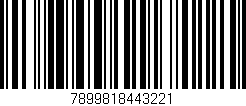 Código de barras (EAN, GTIN, SKU, ISBN): '7899818443221'