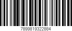 Código de barras (EAN, GTIN, SKU, ISBN): '7899819322884'